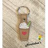 Iced Coffee Hand Sanitizer Holder and/or Lip Balm Holder and/or Key Fob