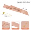 10th Birthday Sash and Tiara Set Rose Gold Birthday Sash Crown Birthday Party Favors Supplies for Girls Birthday Party