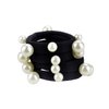 10 Pcs Women's Artificial Pearl Black Elastic Rubber Band Hair Ropes Headbands - No Damage Hair - Seamless Pearl Towel Ring Hair Bands Ponytail Holder Hair Ties Hair Accessories