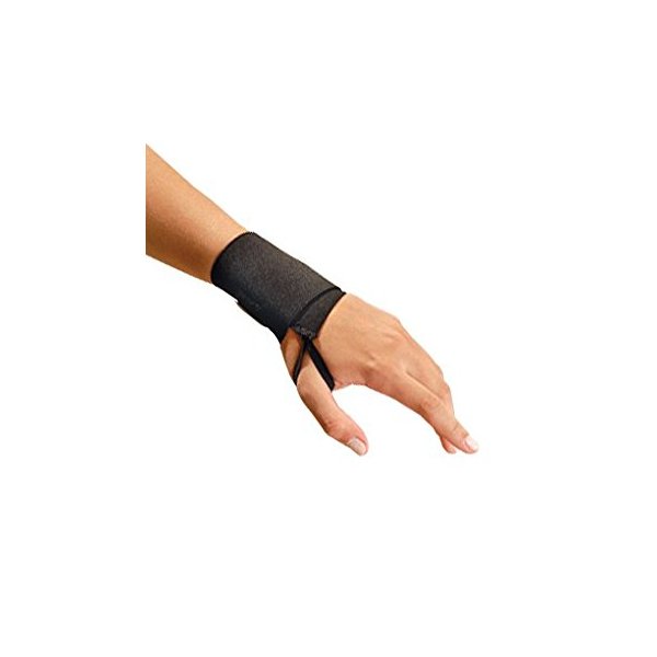 OccuNomix 3'' Black Wrist Assist Woven Elastic Amb