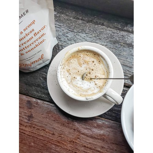 PRYMAL Coffee Creamer - Keto, Sugar Free, Non Dairy, Low Carb (Butter Pecan) Non Refrigerated Powder with MCT oil 11.3oz Bag