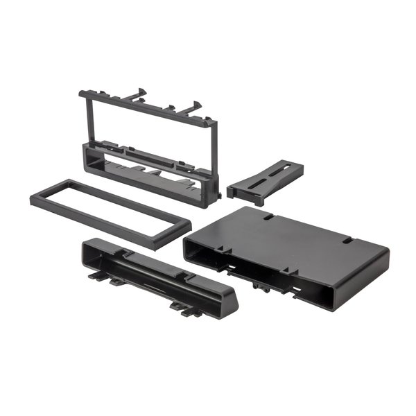 Scosche FD1327B Compatible with 1995-07 Ford / Lincoln / Mercury / Mazda DIN w/Molded Pocket Dash Kit Black