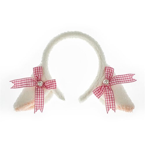 Cute Lamb Ears Hair Band with Bowknot Sheep Headband Fancy Dress Cosplay Costume