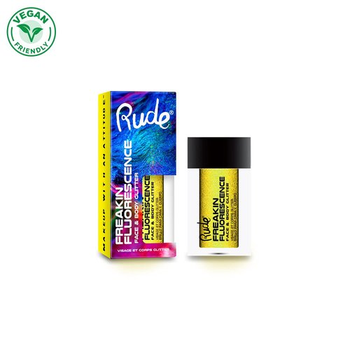 Rude - Freakin Fluorescence Face & Body Glitter - Rave Wave