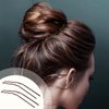 24 Pcs U Shaped Hair Pins Ballet Bobby Pins U Pin Hair Styling Pins Bobby Pins for Updo with Storage Box Metal U Bun Hair Forks for Women Girls Thick Thin Long Curly Hair(Brown, 3 Inch)