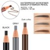 U-N Eyebrow Pencil Longlasting Waterproof Durable Automaric Liner Eyebrow 3 Colors to Choose (gray)