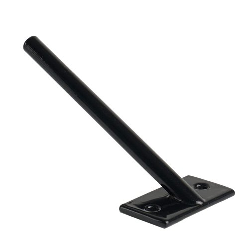 FLVFF Fingerboard Rail Pole Jam Round Metal Finger Skate ramps Parks (PJ2) (Black)