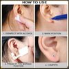 Ear Piercing Kits Disposable Ear Piercing Gun Kits No Pain Easy Use Ear Piercing Gun Kit Tool with Multi-Sized Gold Silver CZ Earring Studs (Silver)