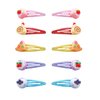 AACKS Pizza Cakes Hair Accessories Food Side Hair Clips for Styling Salon Simulation Cakes Pattern Fun Hair Barrettes Cartoon Hairpins Hair Accessories for Women Girls