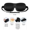 AMAZKER Sleep Mask Invisible Alar Deep Orbit 3D Eye Mask Ultra Lightweight & Comfortable Sleeping Mask for Travel, Nap Shift Works Black&Star