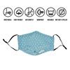 3 Pack 3-Layer Fashion Protective, Reusable Cotton Fabric, Unisex Black Cotton, Washable with Air Port for Carbon Filter