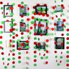 Red and Green Welcome to Whoville Banner, Grinches Christmas Decorations, Merry Grinchmas Banner for Fireplace Mantle Home, Xmas Birthday Party Decorations, Christmas Vacation Holiday Decoration