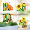 OLTLYUNH Flowers Bouquet Building Blocks Set,Mini Bricks Artificial Flower Set,DIY Sunflower Botanical Collection,Bonsai Tree Friends Set,Valentine's Anniversaries Birthday Gift for Girls Adults Women