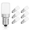 6 Pack BlueX LED c7 s6 1.5w Night Light Bulbs, Day White 5000K 15 Watt Equivalent, Mini LED Bulb Candelabra E12 Base – LED for Bedroom Porch Indoor or Outdoor Use Salt Light BulbLamp
