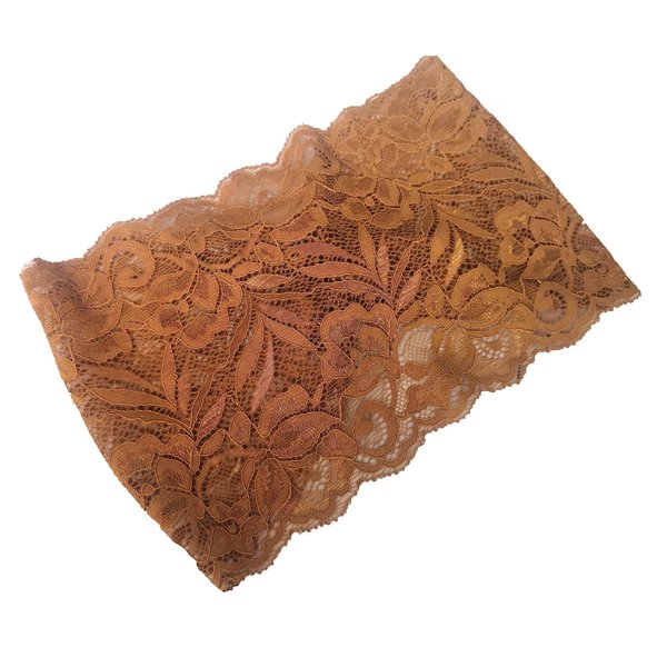 Stretch Lace Headbands for Women Wide Lace Turban Headbands for Women Lace Yoga Headbands Lace Headwrap (Coffee, One Size)