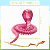 Snake Stuffed Animal - 32” Rose Cobra Snake Plush Toy Realistic Snake Stuffed Animal Plush Toy Gift Kids Snake Plush Stuffed Animal Snake Plushies Prank Props Wild Animals Party Favors