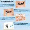 KevKev Lash Remover for Lash Extensions Remover 10ml Lash Cluster Remover for Cluster Lashes Eyelash Remover with Lash Brush Cotton Swabs Lash Glue Remover Lash Bond and Seal Easy Removal Adhesive