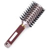 PERFEHAIR Oval Styling Vent Hair Brush for Blow Drying, Double Sided Boar and Nylon Bristle Brush for Medium Short Length Hair