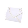 A7 Envelopes - 25-Pack V Flap Foil Border Luxury Mailing Envelopes for 5" x 7" Cards - for Wedding, Invitations, Baby Shower, Photos, Graduation, Birthday, Bridal Shower - 5.25" x 7.25" (White)