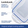 LOCK & LOCK Easy Essentials Food Lids (Flip-Top) / Pantry Storage, BPA Free, Top-21 Cup-for Beans, Clear