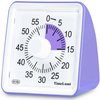 TimeLumi 60-Minute Visual Timer for Kids, Time Management Tool Study Classroom Timer, Home Edition Silent Countdown Timer for Toddler, Teachers and Adults (Purple)