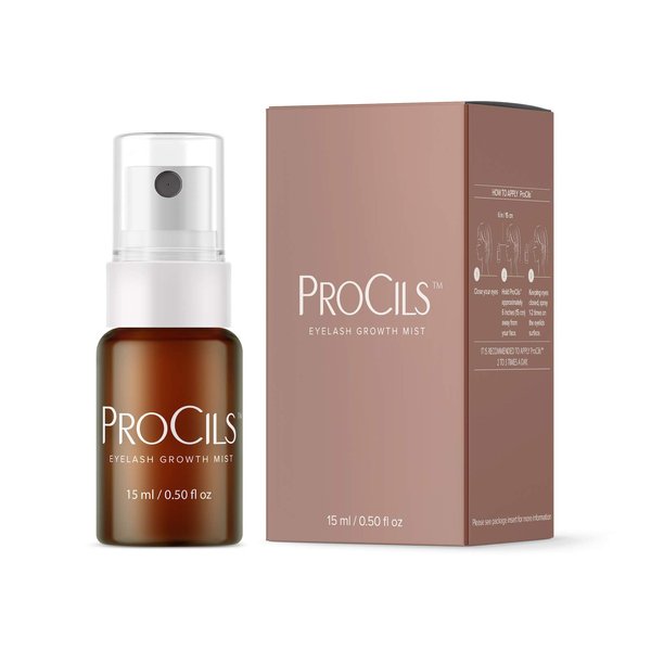 ProCils | Eyelash and Eyebrow Growth Mist. Sterile and Dermatologically Tested Formula. Longer, Fuller Thicker Lashes & Brows