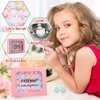 PASEMM 24pcs Little Girl Jewel Rings in Box, Adjustable, No Duplication Kids Play Ring,Pretend Play and Dress Up Ring for 4-12 Year Old Girl Birthday Gifts, 3 4 5 6 7 8 9 10 11 12 Year Old Girl Toy