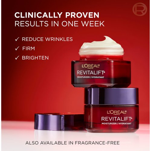 L'Oreal Paris Revitalift Triple Power Anti-Aging Face Moisturizer, Pro Retinol, Hyaluronic Acid & Vitamin C, Reduce Wrinkles 2.55 Oz