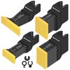 EXKRAEFT 30 PCS Oscillating Tool Blade, Universal Titanium Multi Tool Blades for Metal Nails Wood Plastic and Hard Material, Oscillating Saw Blades Fit Dewalt Milwaukee Ryobi Rockwell Fein