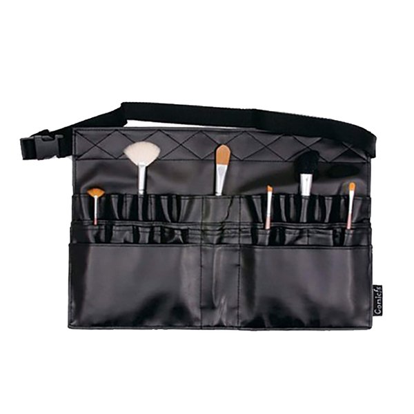 COMICFS Makeup Brush Bag A1 Professional Cosmetic Holder 28 Pockets Organizer Apron with Artist Belt Strap/Belt Light Weight