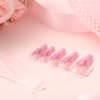 101 Pcs Nails Packaging Box Set 50 Empty Nail Display Packing Box with Clear Window 50 Acrylic Transparent Nail Stand 5 m Double Sided Tape Press on Nail Boxes Nail Art Display Stand Holder for Salon