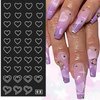 MOLILON Airbrush Stencils for Nails French Tip Nail Stickers Decals Printing Templates Stencil Tool Moon Star Heart Butterfly Hollow Nail Art Stickers for Nail Designs (154 Designs, 24 Sheets)