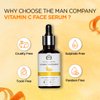 The Man Company 40% Vitamin C Face Serum With Hyaluronic Acid | Boosts Collagen | Glowing & Brightening Skin | Soft, Smooth & Supple | All Skin Types -30ml