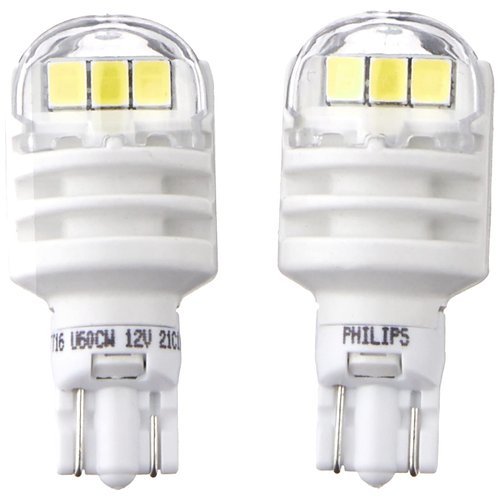 Philips Automotive Lighting 921WLED Ultinon LED Bulb (White), 2 Pack