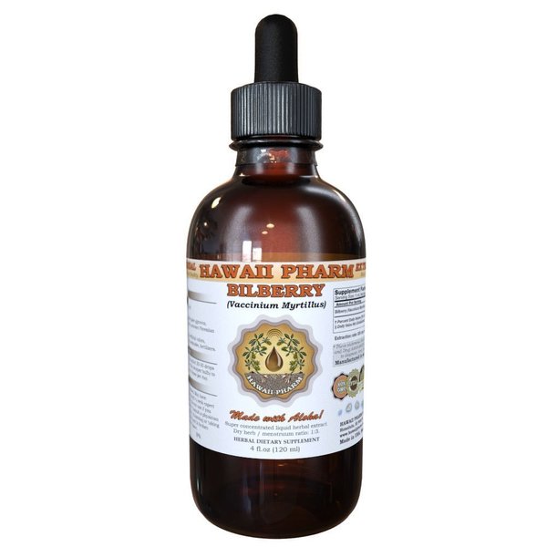 HawaiiPharm Bilberry (Vaccinium myrtillus) Dried Berry Liquid Extract 2 oz