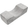 Mekupeu Eyelash Extension Velvet Lash Pillow Beauty Salon Memory Foam Neck Pillow for Lash Extension Grafting Make Up(Gray|)