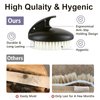 Dry Brushing Body Exfoliating Brush, Anti Slip Body Scrubber for Shower, Never Mold Shower Body Cleaning Brush for Deep Cleansing & Soften Skin, Improve Circulation, Reduce Ingrown Hairs(1 Pack-Black)