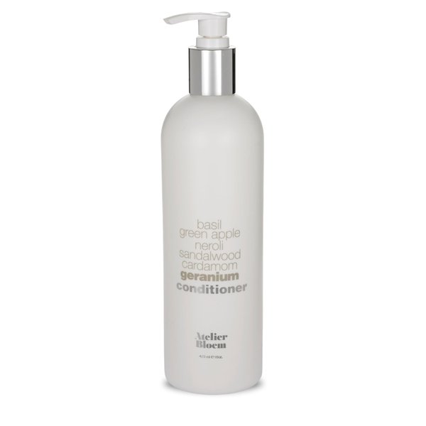 Atelier Bloem Geranium Strengthening Conditioner - Kimpton Hotel Collection - Bath & Body - Basil, Green Apple, Neroli, Sandalwood, Cardamom and Geranium - 16 oz.