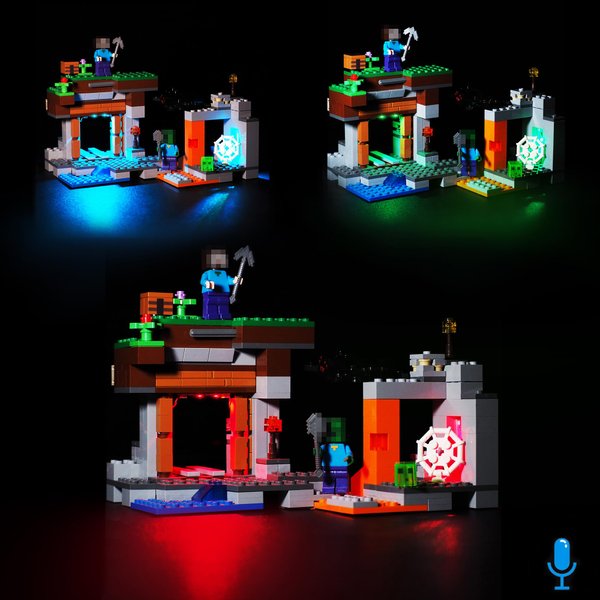 BRICKSWAN Led Lighting Kit for Lego 21166 Zombie Cave- Compatible with Lego Building Blocks Model- Not Include Lego Set(RGB Voice-Control Version)