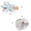 6Pcs Girl Hair Clip Artificial Ocean Pearl Shell Starfish Clip Diamond Super Flash Edge Clip Temperament Bangs Clip Hair Ornament Headdress