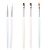 BQAN 5pc Nail Art Brushes Nail Ombre Brush Nail Design Painting Brushes UV Gel Nail Brush Professional Nail Art Design Brushes set