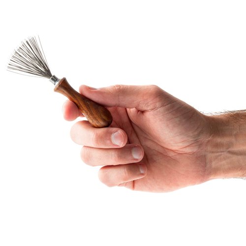 ZilberHaar Brush Cleaner - Beard and Hair Brush Cleaner Tool - Hand-Made Natural Hairbrush Cleaner Tool - 4.3 Inches Long and 1.9 Inches Wide at Rake End