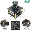ELP 4K 60fps HDMI USB3.0 Camera for Computer Wide Angle PC Camera Mini Lightburn Camera for Laser Engraver 2X Digital Zoom USB Security Camera for Laptop Ras pi Jetson Nano (120° Low Distortion Lens)
