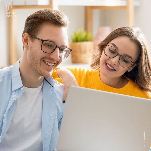 Gaoye 2 Pack Blue Light Blocking Glasses Women/Men, Computer Gaming Fake Eyeglasses Anti UV Ray-Spring Hinge