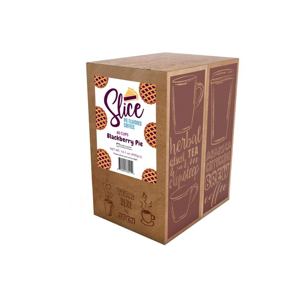 Slice Coffee Flavored Coffee for Keurig K Cup Brewers, Blackberry Pie, 40 Count