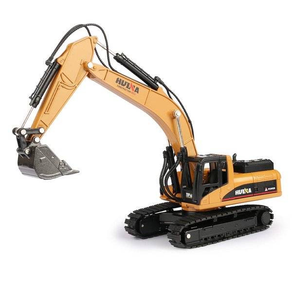 1/50 Scale Diecast Crawler Excavator, Metal Construction Vehicle Models Toys for Kids (Crawler Excavator)