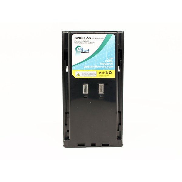 Replacement for Kenwood TK480 Battery - Compatible with Kenwood KNB-17A Two-Way Radio Battery (1800mAh 7.2V NIMH)