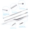Ear Wax Removal Kit, Ear Cleaner Kit Okom 9Pcs, Upgrade ear candles wax removal Tool,Medical Grade Stainless Steel、Reusable Ear Cleaning Kit, Excellent Quality Ear Pick with Cleaning Brush Storage Box