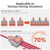 XALXMAW 10Pcs Lever Wire Connectors, 1 in 4 Out DIY Mini Quick Terminal Block Compact Splice Electrical Connectors, 24-12 AWG