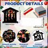 Resurhang 24 Sets Nativity Crafts Christmas Nativity Silhouette Craft Kits Happy Birthday Jesus Crafts Nativity Scene Ornaments Religious Sunday School Crafts for Xmas Home Activities, 6 Styles